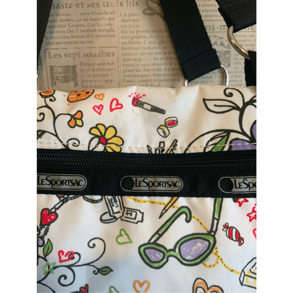 Lesportsac Handbag Shoulder Bag All Over Pattern - Picture 7 of 10